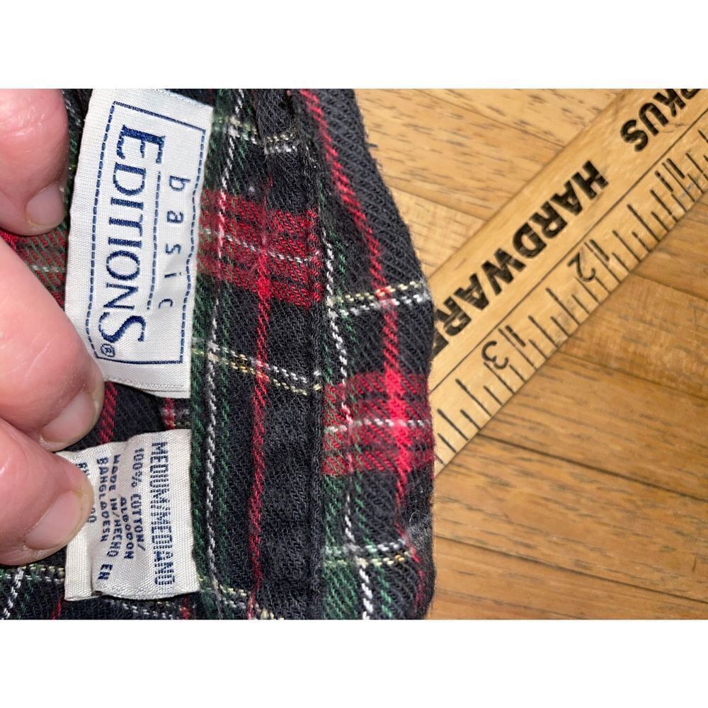 Basic Editions Long-Sleeve Flannel M - Picture 8 of 9